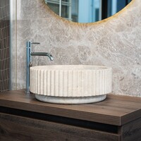 Waskom Loutro Irini Rond 40x40x15 cm Marmer
