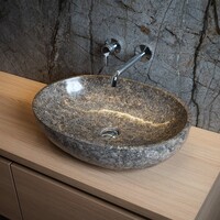 Waskom Loutro Elleni T Rechthoek 57x40.5x13.5 cm Marmer Taupe