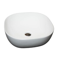 Waskom Loutro Jenny Vierkant 42x42x14 cm Hoogglans Wit