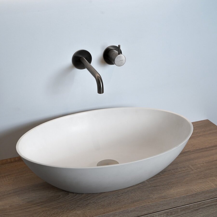 Waskom Loutro Adela Rechthoek 57x40.5x13.5 cm Hoogglans Wit