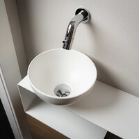 Waskom Loutro Mc Mini Rond 24x24x12 cm Hoogglans Wit