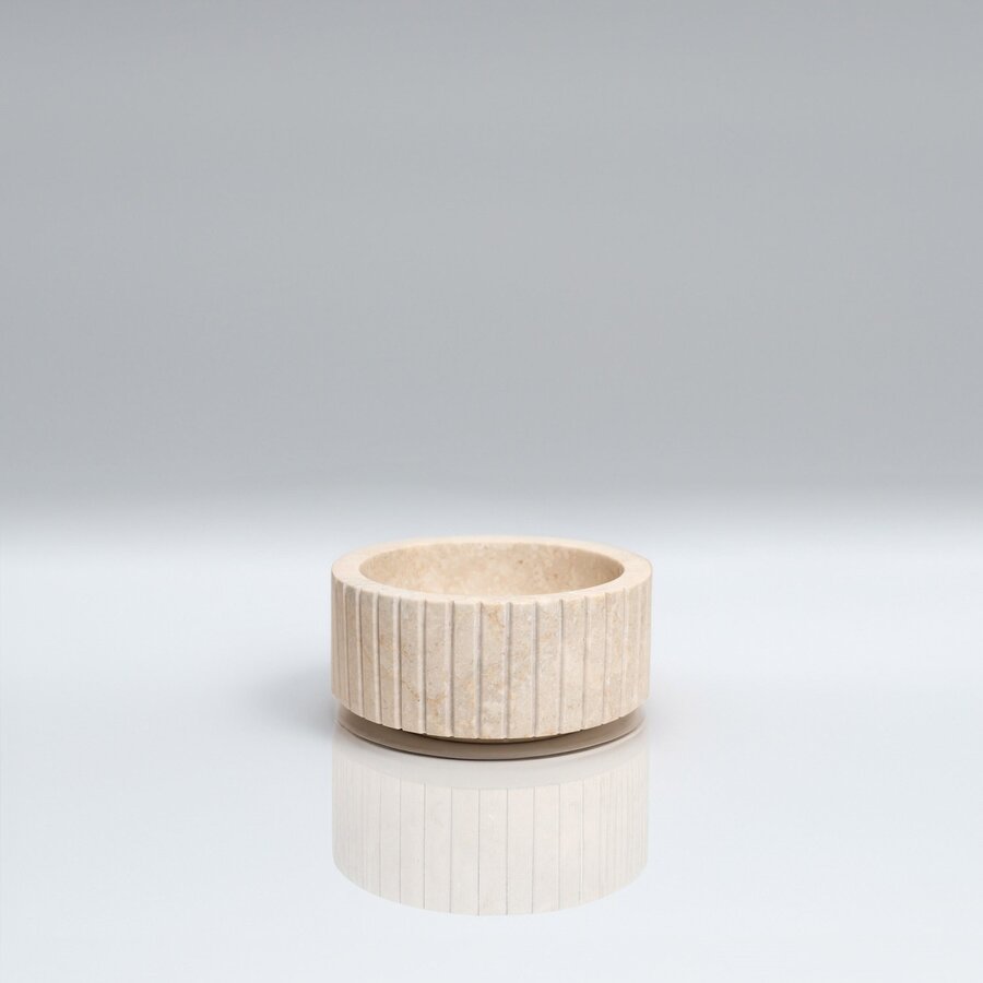 Waskom Loutro Jadya Mini Rond 25x25x12 cm Marmer