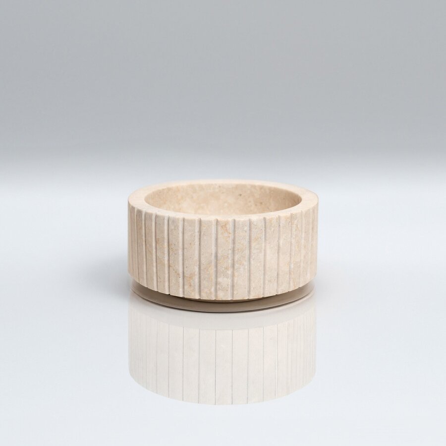 Waskom Loutro Jadya Mini Rond 25x25x12 cm Marmer