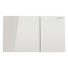 Drukplaat Geberit Sigma 70 Frontbediening 2-toets Glas Zandgrijs