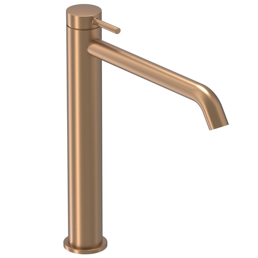 Wastafelkraan IVY Bond Model L Coldstart Geborsteld Mat Koper PVD