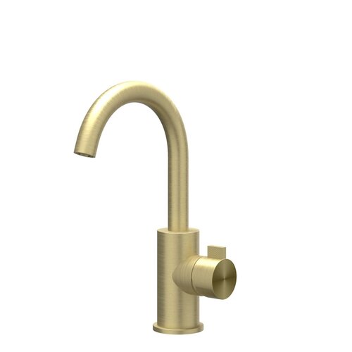 Wastafelkraan IVY Tribe Draaibare Uitloop Coldstart RVS316 Geborsteld Mat Goud PVD 