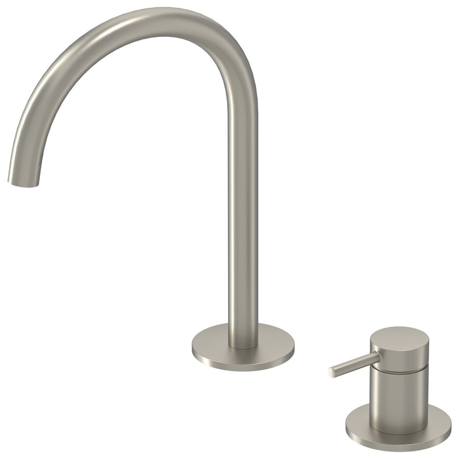 Wastafelkraan IVY Bond Coldstart 2-gats Geborsteld Nickel PVD