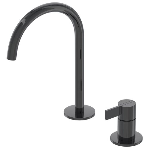 Wastafelkraan IVY Pact  Coldstart 2-gats Zwart Chroom PVD 