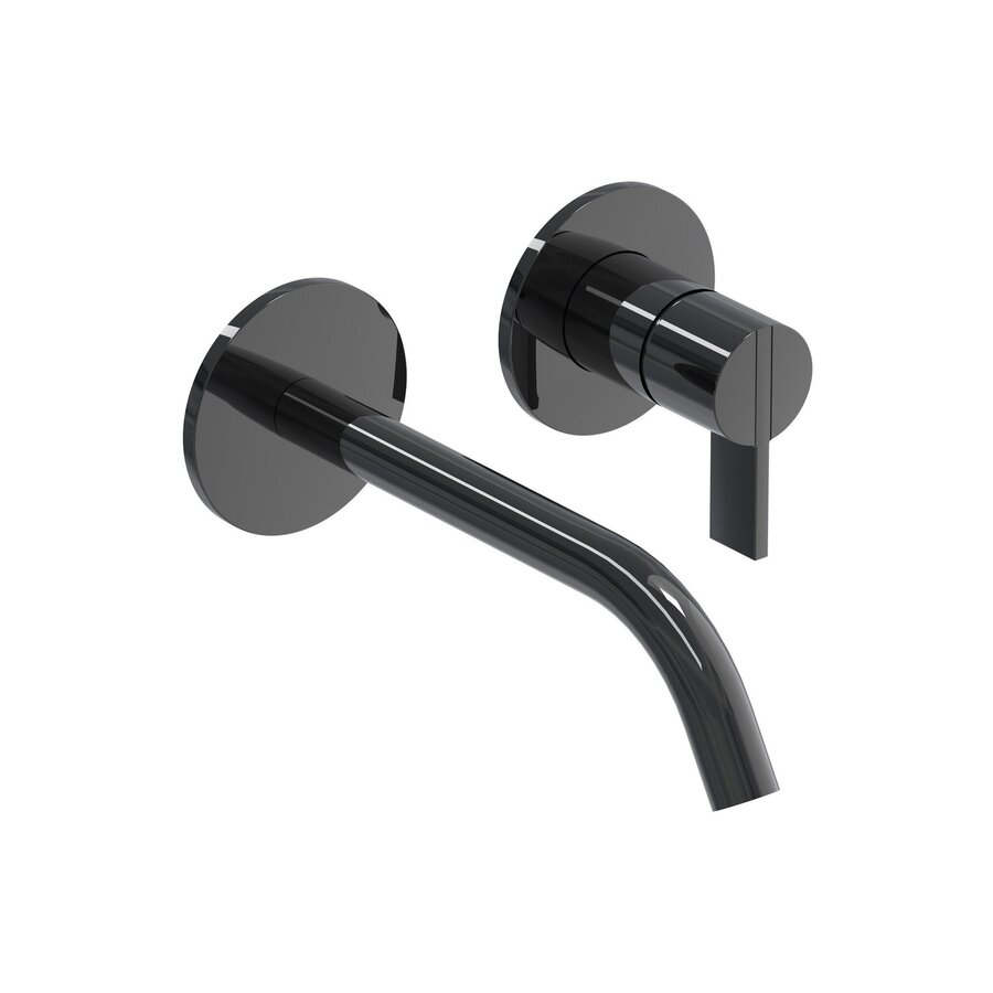 Inbouw Wastafelmengkraan IVY Pact 2-gats Coldstart Zwart Chroom PVD