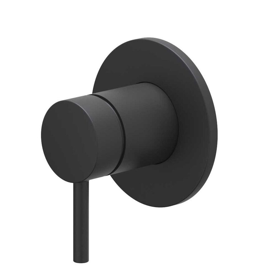Afbouwdeel IVY Bond Inbouw douchemengkraan Met Ronde Rozet Mat Zwart PED