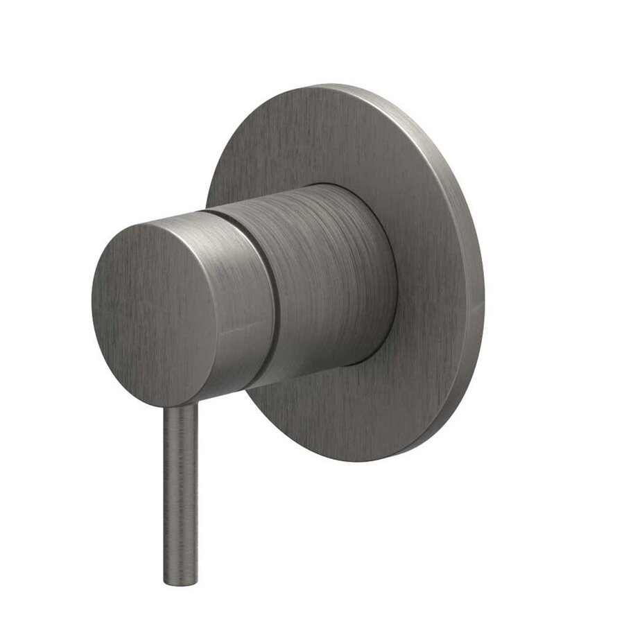 Afbouwdeel IVY Bond Inbouw douchemengkraan Met Ronde Rozet Geborsteld Metal Black PVD