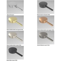 Afbouwdeel IVY Bond Inbouw douchemengkraan Met Ronde Rozet Geborsteld Metal Black PVD