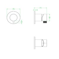 Inbouw Douchemengkraan IVY Tribe Eenhendel Inclusief Inbouwdeel RVS316 Geborsteld Carbon Black PVD