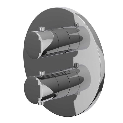 Afbouwdeel IVY Bond Inbouwthermostaat 1 Stopkraan Met Rond Rozet Chroom 