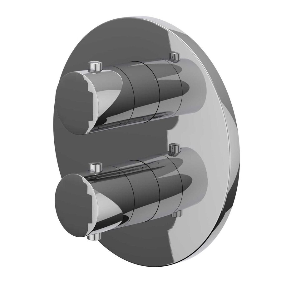 Afbouwdeel IVY Bond Inbouwthermostaat 1 Stopkraan Met Rond Rozet Chroom