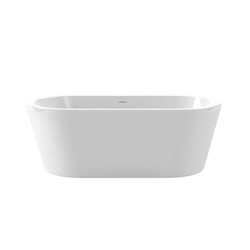 Vrijstaand Ligbad Xenz Noa 170 x 80 Cm Wit Afvoer Wit 