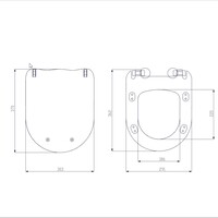 Toiletbril BWS Ducky 37 x 30.3 Cm Geel