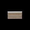 Sanilux Onderkast Sanilux Trendline Met Greeplijst Aluminium 120x47x52 Cm Tabak Oak