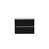 Onderkast Sanilux Trendline Met Greeplijst Aluminium 60x47x52 Cm Black Oak
