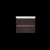 Sanilux Onderkast Sanilux Trendline Met Greeplijst Aluminium 60x47x52 Cm Brown Oak