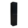 Kolomkast Sanilux Trendline Met Greeplijst Mat Zwart 160x35x35 Cm Black Oak