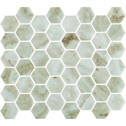 Mozaïek Valencia 27.8x32.5 cm Recycled Glas Verde Marble Print (Prijs per M2) 