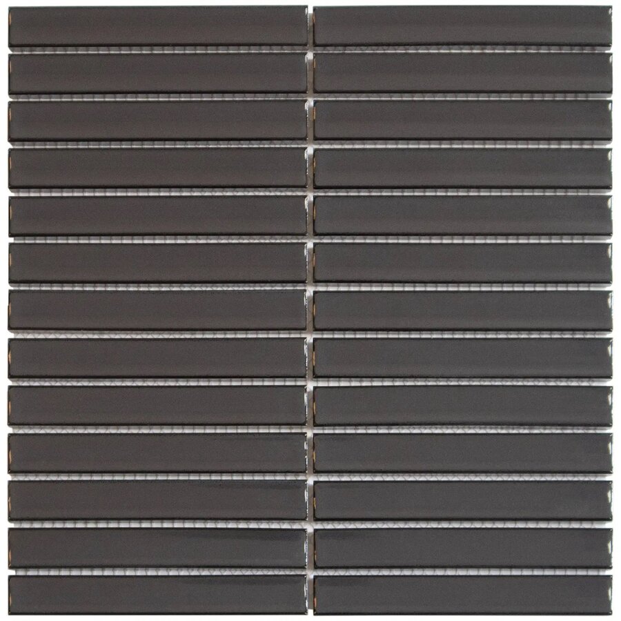 Mozaiek Tegel Sevilla 29,6x30 cm Finger Glossy Carbon Gray (Prijs per 0.89 M2)