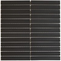 Mozaiek Tegel Sevilla 29,6x30 cm Finger Mat Carbon Gray (Prijs per 0.89 M2)