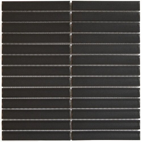 Mozaiek Tegel Sevilla 29,6x30 cm Finger Mat Carbon Gray (Prijs per 0.89 M2) 