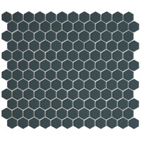 Mozaiek Tegel Hexagon 26x30 cm Camo Navy Blue (Prijs per 0.78 M2)