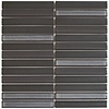 The Mosaic Factory Mozaiek Tegel Sevilla 29,6x30 cm Finger Glossy Carbon Shades of Gray (Prijs per 0.89 M2)