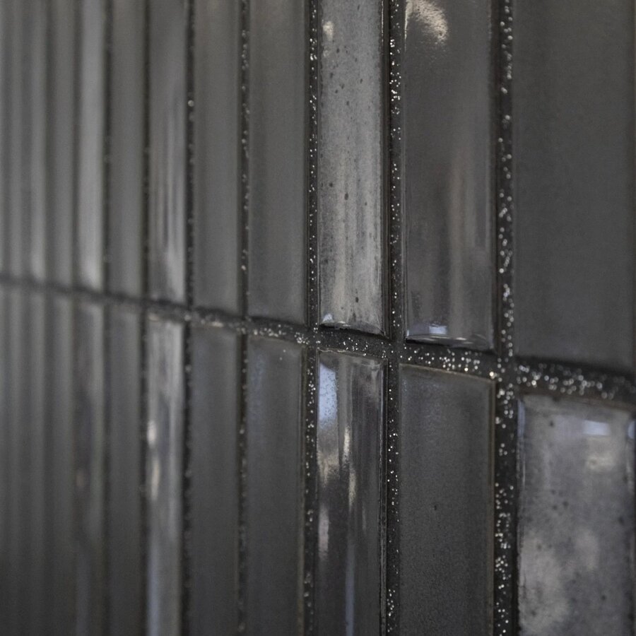 Mozaiek Tegel Sevilla 29,6x30 cm Finger Glossy Carbon Shades of Gray (Prijs per 0.89 M2)