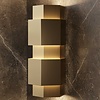 Wandlamp Martens & Meijer Monaco 10x26 Cm Hexagon Geborsteld Gunmetal