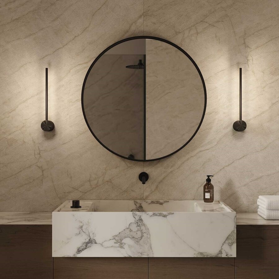 Wandlamp Martens & Meijer Wenen 40 x 10 cm Mat Zwart