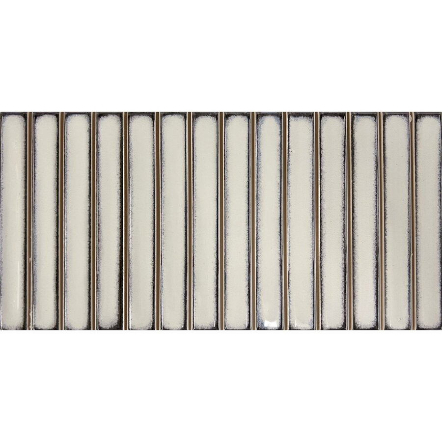 Mozaïek Stardos Bars 12.5x25 cm Glossy White (Prijs per M2)