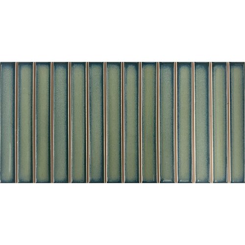 Mozaïek Stardos Bars 12.5x25 cm Glossy Green (Prijs per M2) 