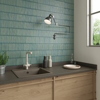 Mozaïek Stardos Bars 12.5x25 cm Glossy Green (Prijs per M2)