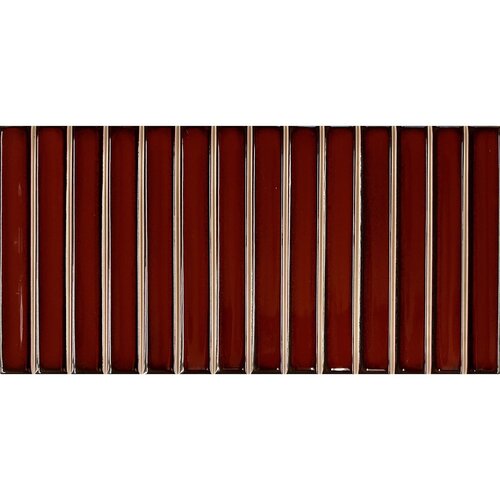 Mozaïek Stardos Bars 12.5x25 cm Glossy Red (Prijs per M2) 