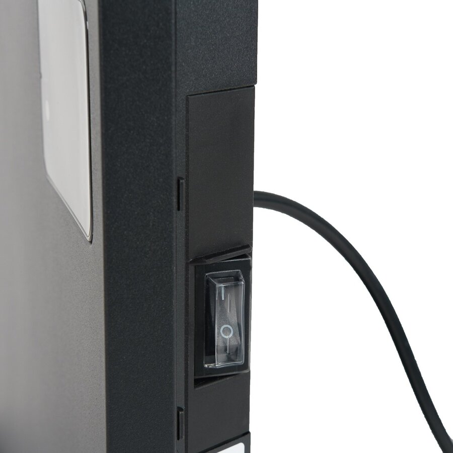 Convector Verwarming Eurom Sani Alutherm 1200XS Voor in de Badkamer met Wi-Fi Zwart