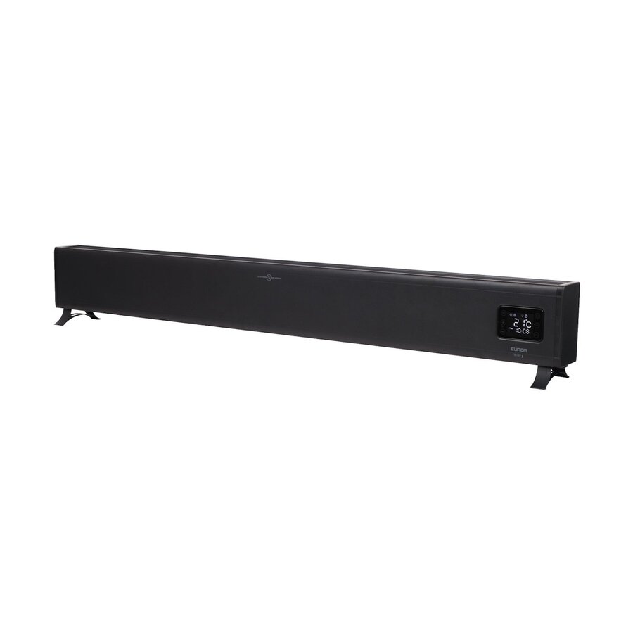 Convector Verwarming Eurom Alutherm Baseboard 2500W Laag Model met Wi-Fi Zwart