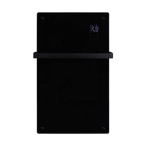 Convector Verwarming Eurom Alutherm Verre 1200W Voor in de Badkamer met Wi-Fi en Glazen Behuizing Zwart 