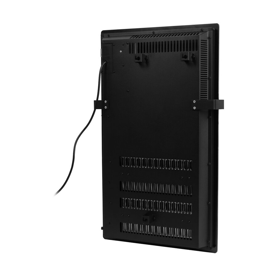 Convector Verwarming Eurom Alutherm Verre 1200W Voor in de Badkamer met Wi-Fi en Glazen Behuizing Zwart