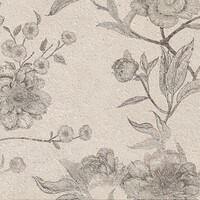 Wandtegel Cifre Ceramica Borneo 30x75 cm Betonlook Mat Beige Met Bloemen (Prijs per M2)