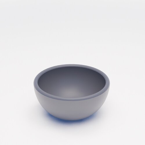 Waskom BWS Nox Mini 20 cm Solid Marmo Lei Grijs 