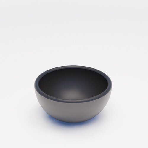 Waskom BWS Nox Mini 20 cm Solid Marmo Mat Zwart 