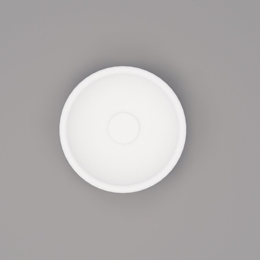 Waskom BWS Nox Mini 20 cm Solid Marmo Glans Wit