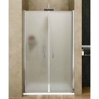 Nisdeur Lacus Giglio Evo Matt 2 Deuren 75x200 Cm Kristalglas Chroom