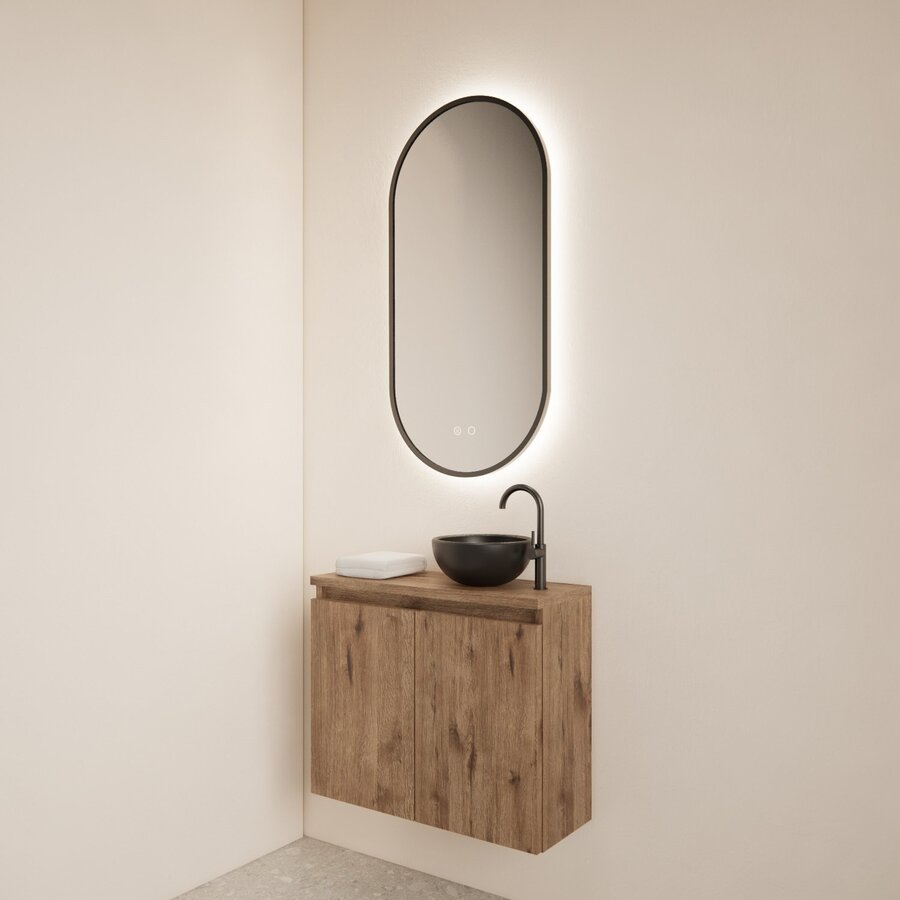 Fonteinmeubel BWS Meadow 60x50 cm Wellington Oak Incl. Topplaat