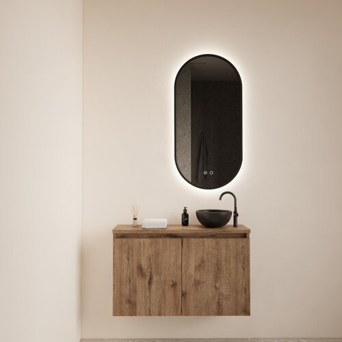 Fonteinmeubel BWS Meadow 80x50 cm Wellington Oak Incl. Topplaat 