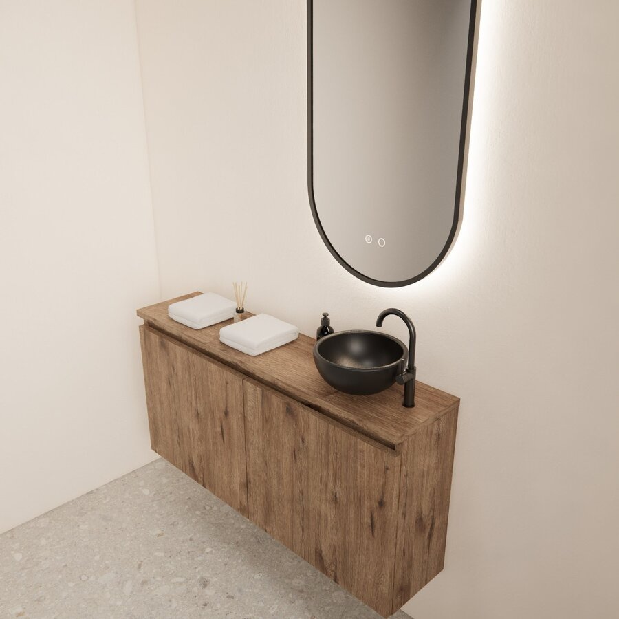 Fonteinmeubel BWS Meadow 100x50 cm Wellington Oak Incl. Topplaat